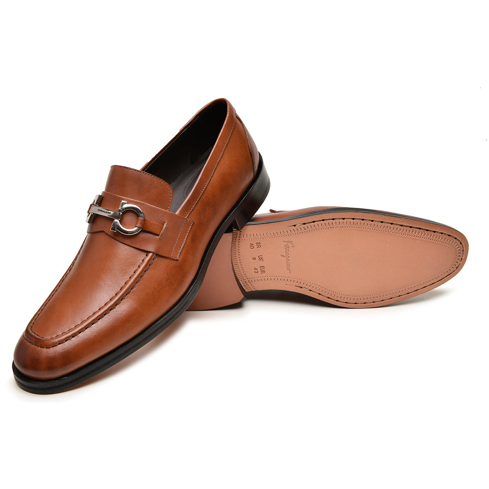 Mocassim Gancini SF Caramelo
