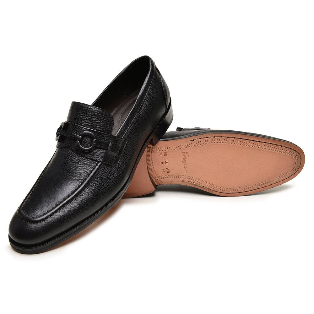 Mocassim Gancini Ferragamo Preto