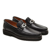 Mocassim Ferragamo David em Couro