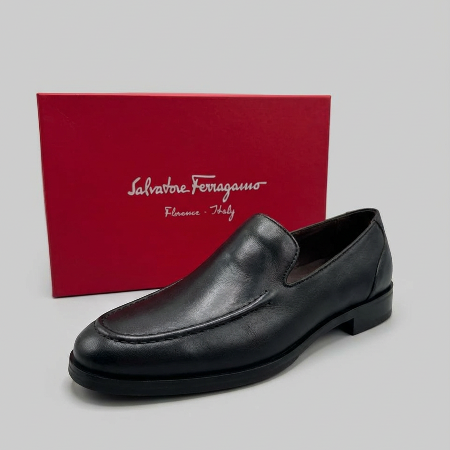 Sapato Loafer Masculino SF Italy Couro Pelica