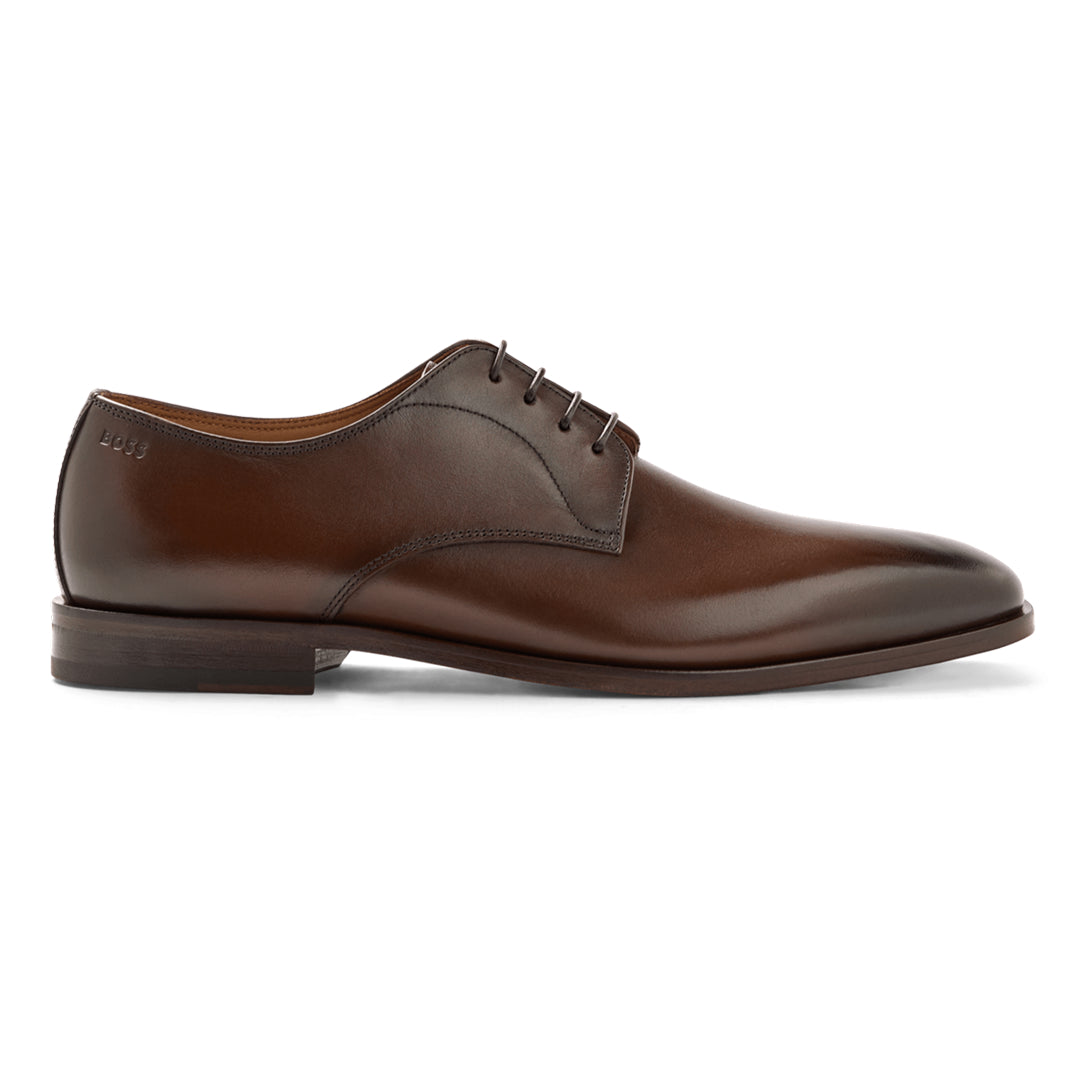 Sapato Social Derby Boss Café em Couro