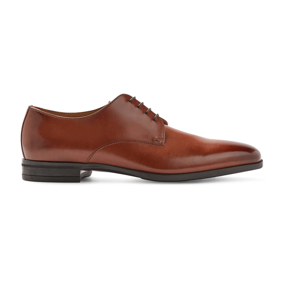 Sapato Social Derby Boss Caramelo em Couro