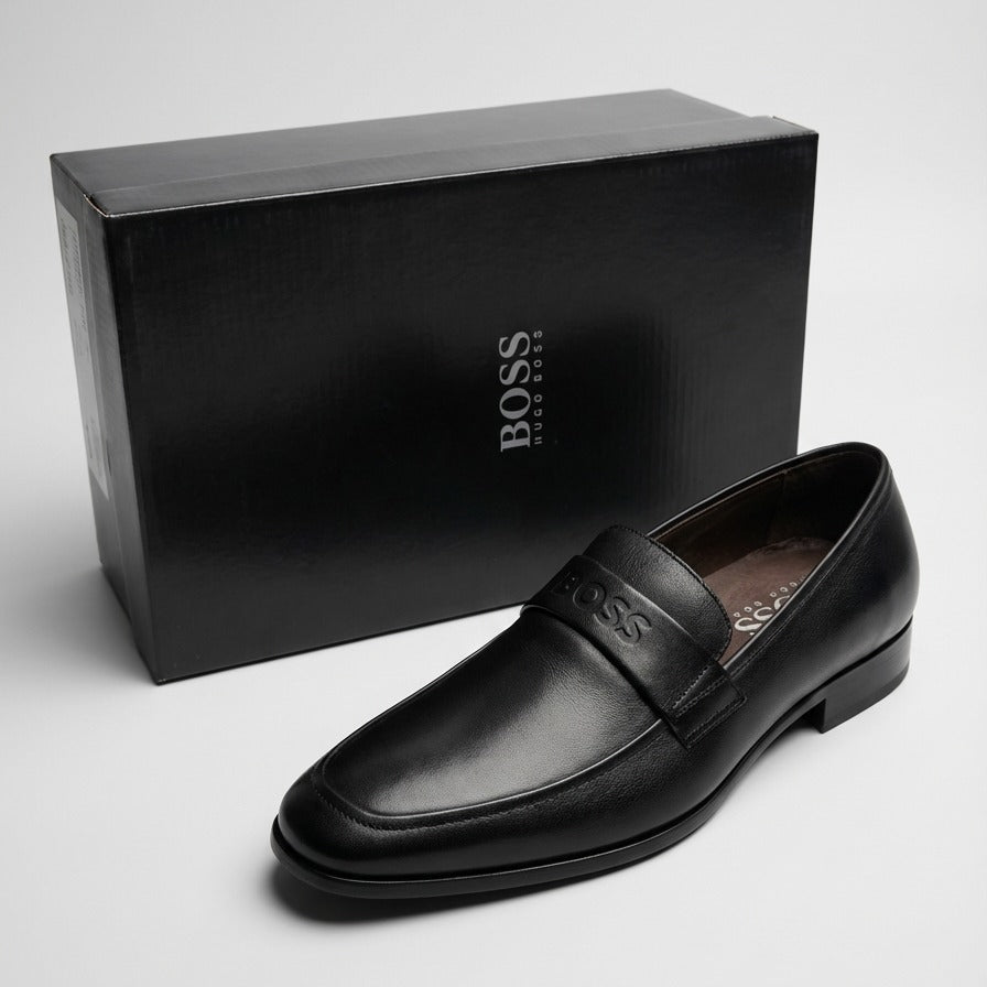 Sapato Social Boss Preto em Couro