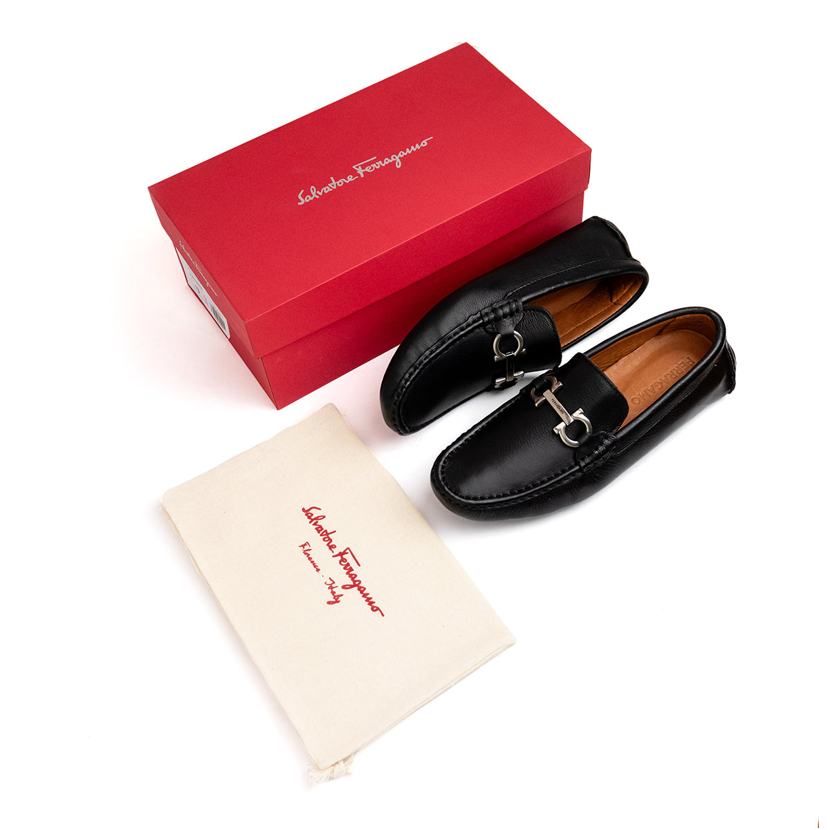 Mocassim Salvatore Ferragamo Metallic