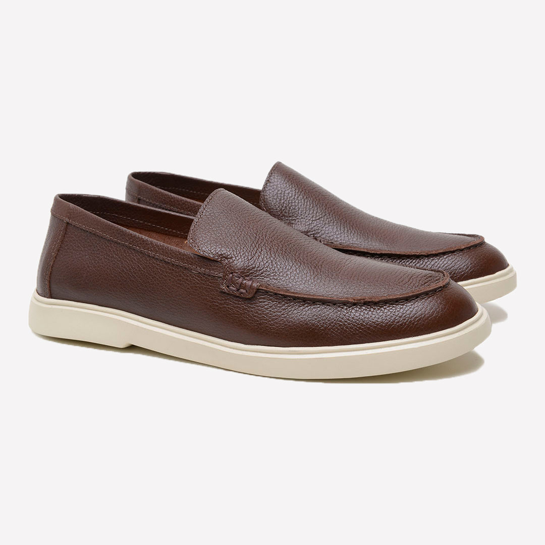 Mocassim Velutto em Couro Floater