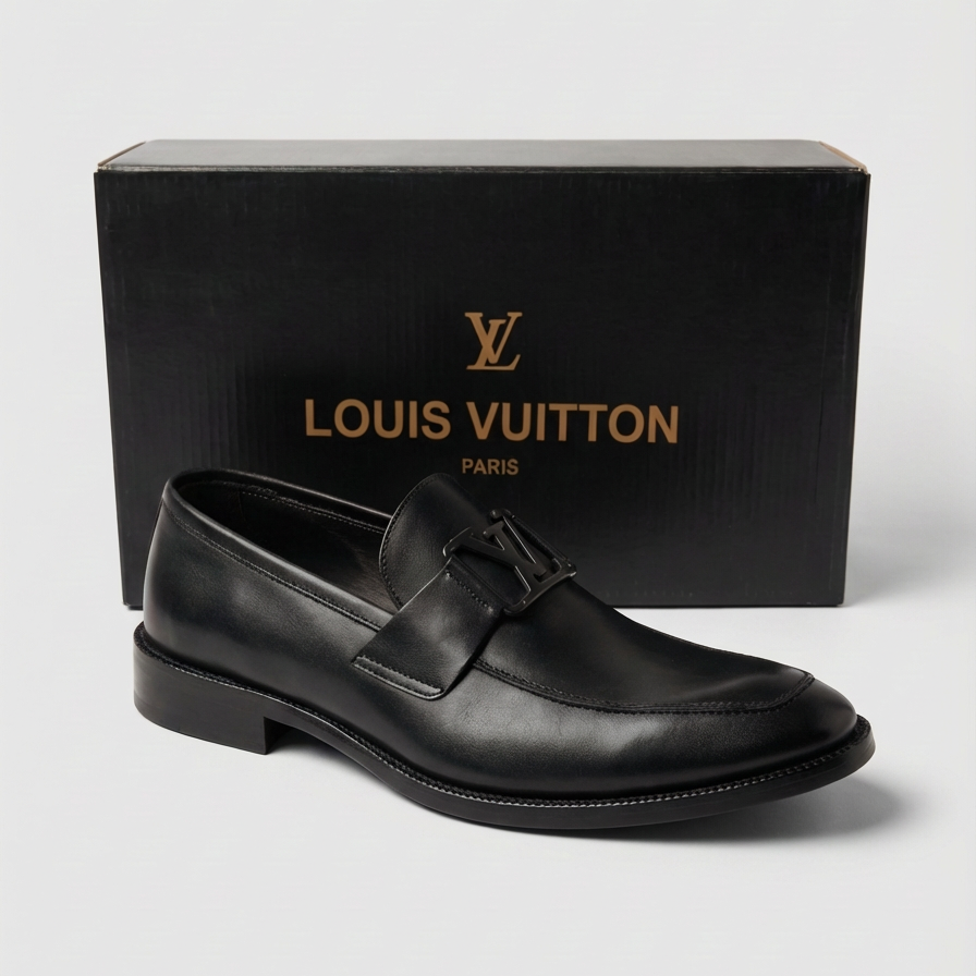 Sapato Loafer Social Louis Vuitton All Black
